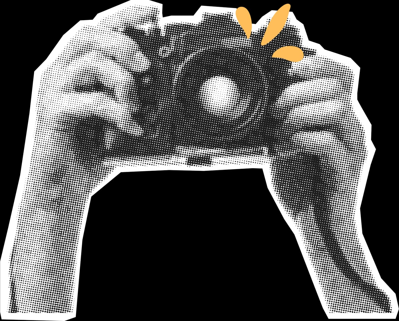 Deux mains tenant un appareil photo argentique, traité en trame noir et blanc — illustration de la couverture du livre blanc.